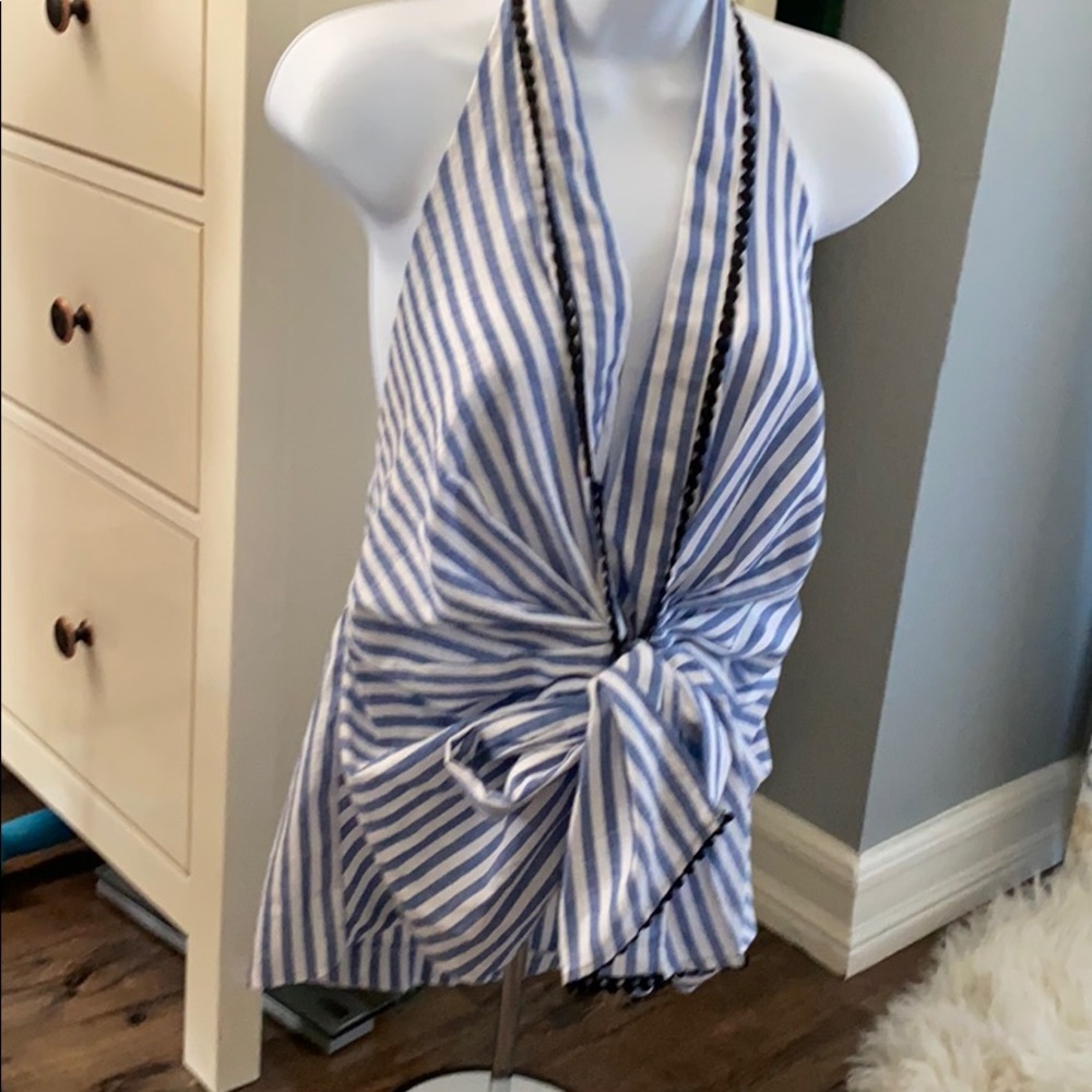 Zara linen halter top. Medium